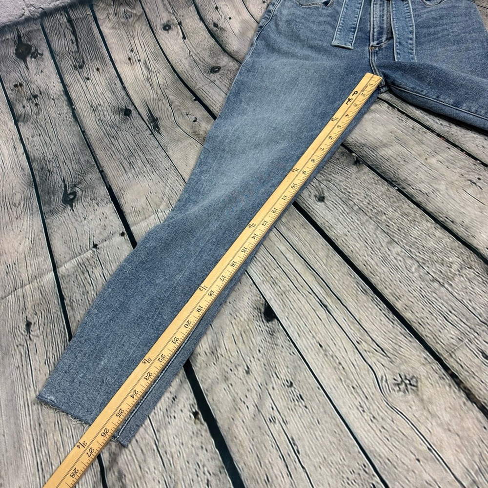 Abercrombie & Fitch NWT Ultra High Rise Super Skinny Ankle Jeans Tie Belt Size 4 - Picture 3 of 8